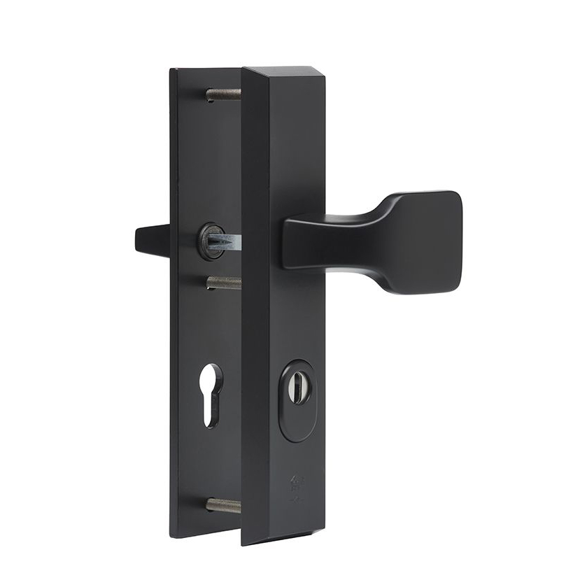 Kerntrekbeslag Dieckmann Alpha knop/kruk veiligheidsbeslag D7011N Zwart