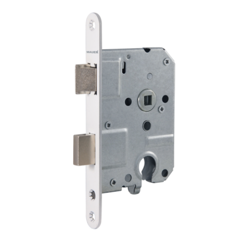 Binnendeurslot DX Dag- en nachtslot PC55 cilinderslot wit afgerond 1200 serie