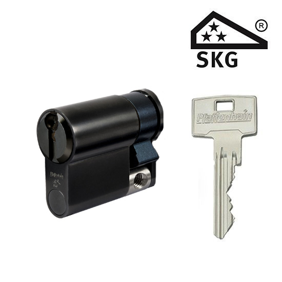 Cilinderslot Pfaffenhain EA zwart SKG3 halve cilinder F14 - Afbeelding 4