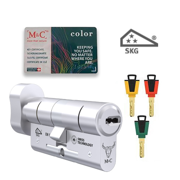 Cilinderslot M&C Color+ knopcilinder SKG3 - Afbeelding 4