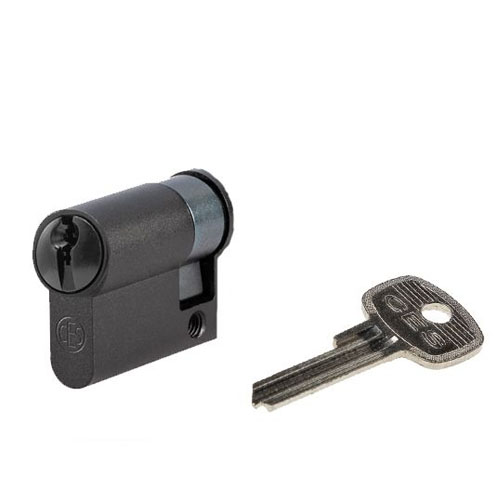 Cilinderslot CES NPR6 halve cilinder midnight black C690 SKG3