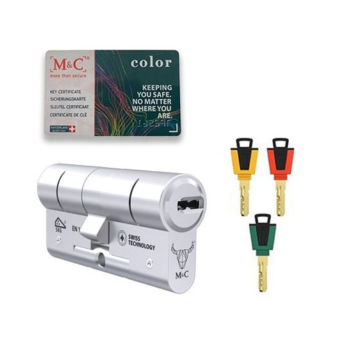 Cilinderslot M&C Color+ dubbele cilinder SKG3