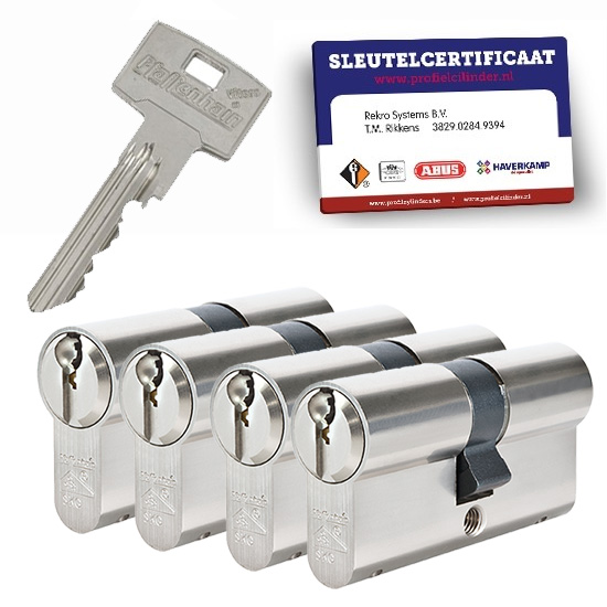 4x gelijksluitende cilindersloten Pfaffenhain Vitess SKG3