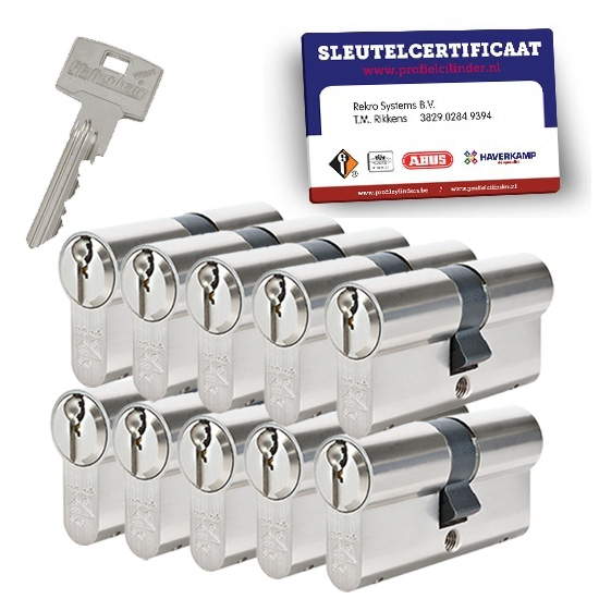 10x gelijksluitende cilindersloten Pfaffenhain Vitess SKG3