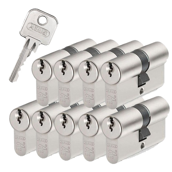 9x gelijksluitende cilindersloten Abus E60 SKG2