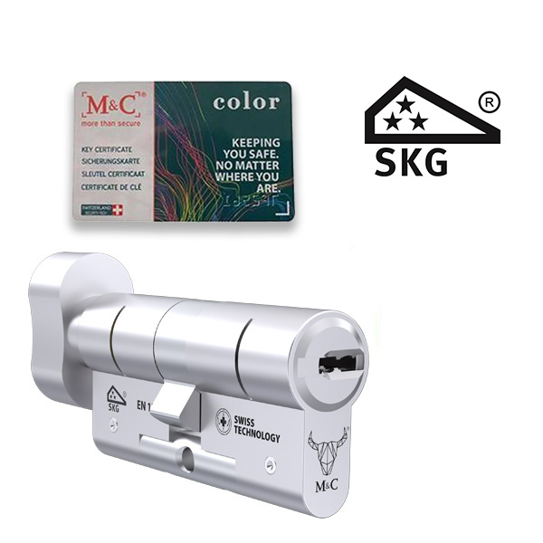 Nabestellen cilinderslot M&C Color+ knopcilinder SKG3