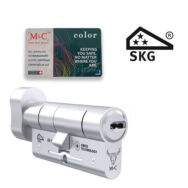 3x gelijksluitende cilindersloten M&C Color+ SKG3 - Afbeelding 5
