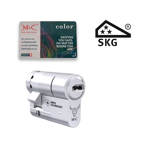 7x gelijksluitende cilindersloten M&C Color+ SKG3 - Afbeelding 4