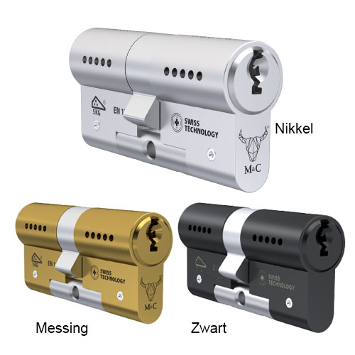 5x gelijksluitende cilindersloten M&C Matrix SKG3 - Afbeelding 2