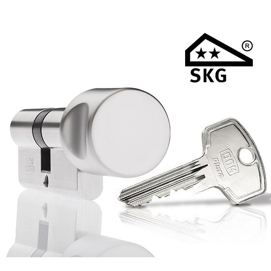 Cilinderslot Dom Plura SKG2 knopcilinder - Afbeelding 2
