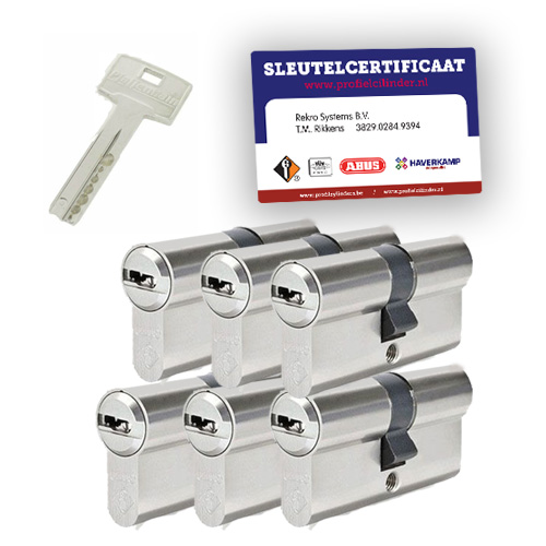 6x gelijksluitende cilindersloten Pfaffenhain M12R SKG2