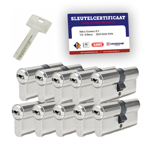 10x gelijksluitende cilindersloten Pfaffenhain M12R SKG2