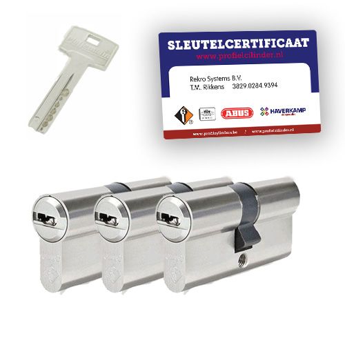3x gelijksluitende cilindersloten Pfaffenhain M15R SKG3
