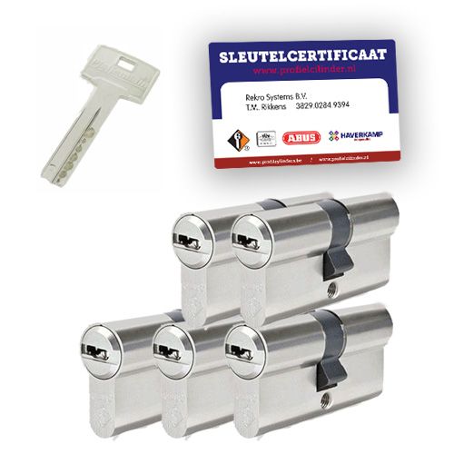 5x gelijksluitende cilindersloten Pfaffenhain M15R SKG3