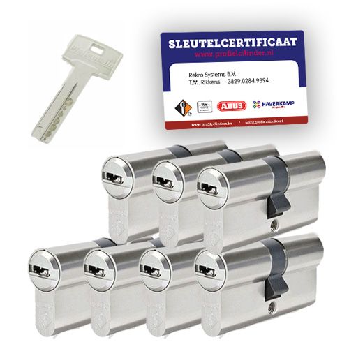 7x gelijksluitende cilindersloten Pfaffenhain M15R SKG3