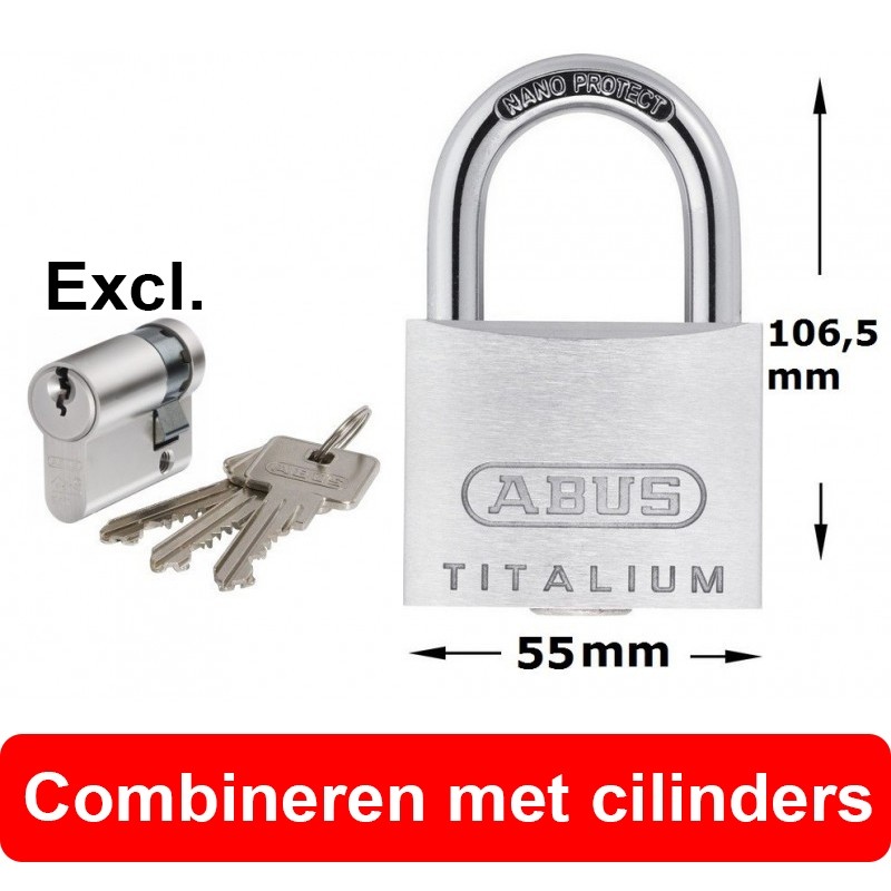 Abus Hangslot 86TI55 (excl. halve cilinder)
