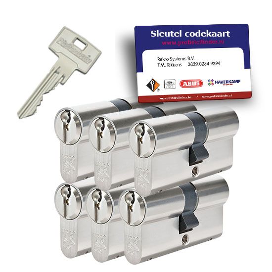 6x gelijksluitende cilindersloten Pfaffenhain ZS31E SKG2