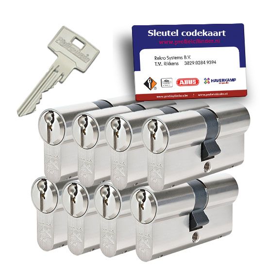 8x gelijksluitende cilindersloten Pfaffenhain ZS31E SKG2