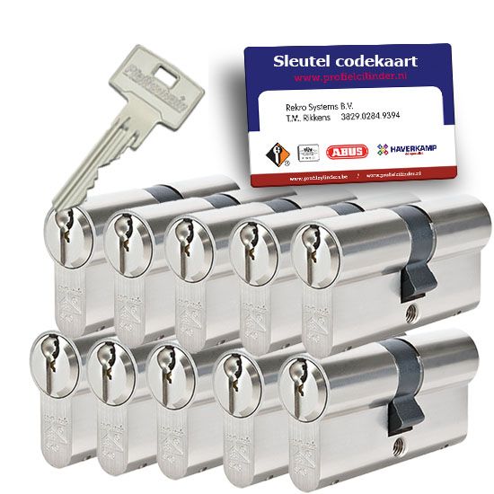 10x gelijksluitende cilindersloten Pfaffenhain ZS31E SKG2