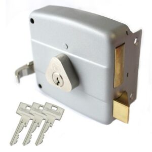 Cisa oplegslot met vaste staartcilinder 25mm Pfaffenhain EA – DR1 - DIN links