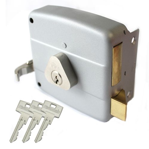 Cisa oplegslot met vaste staartcilinder 25mm Pfaffenhain EA – DR1 – DIN links
