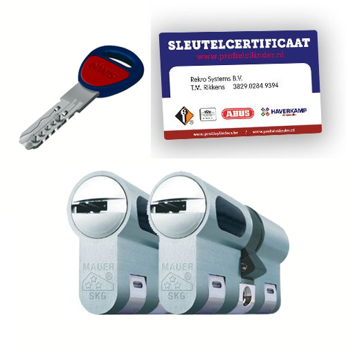 2x gelijksluitende cilindersloten Mauer New Wave 5 SKG3