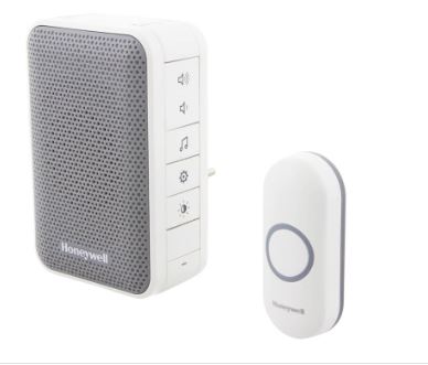 Honeywell Home DC313NP2 – Draadloze deurbel – Wit – Met slaap/stille modus