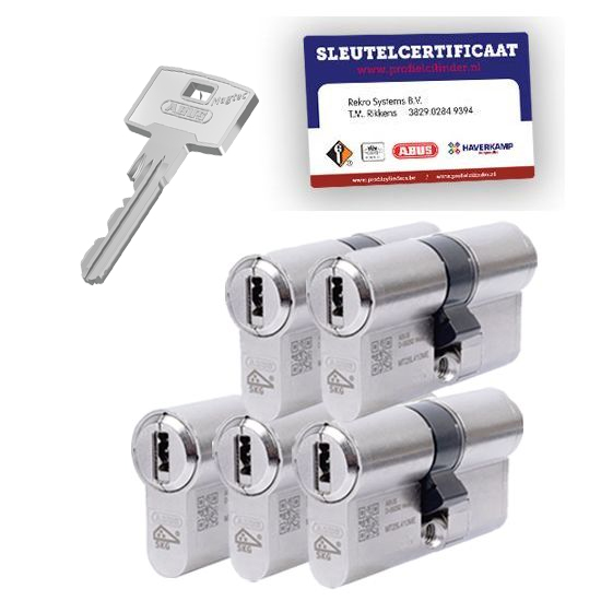 5x gelijksluitende cilindersloten Pfaffenhain Magtec SKG3