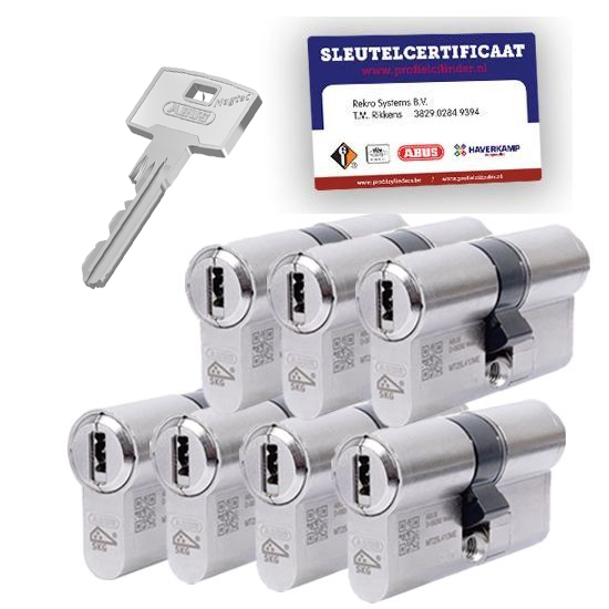7x gelijksluitende cilindersloten Pfaffenhain Magtec SKG3