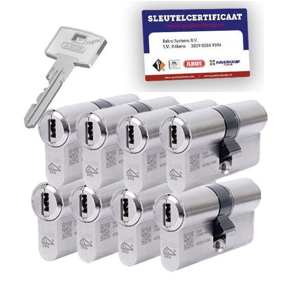 8x gelijksluitende cilindersloten Pfaffenhain Magtec SKG3