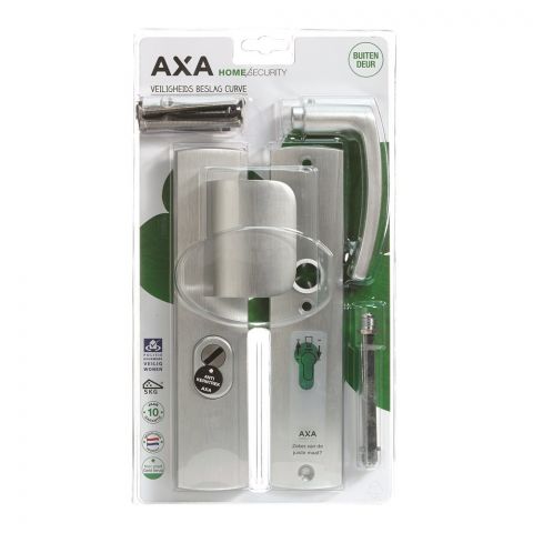 Axa veiligheidsbeslag curve D-duwer omkeerbaar PC55 F1 SKG3 OUTLET