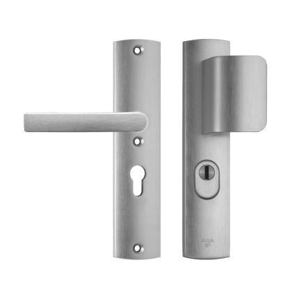 Axa veiligheidsbeslag curve D-duwer omkeerbaar PC55 F1 SKG3 OUTLET - Afbeelding 2