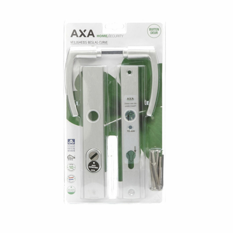 AXA Curve smal veiligheidsbeslag kruk PC72 anti-kerntrek OUTLET