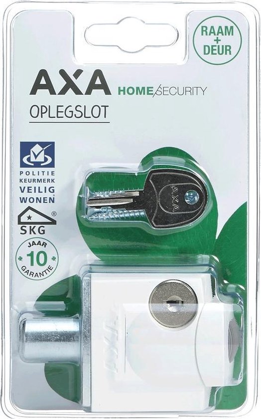AXA oplegslot raam 3012 buitendraaiend wit OUTLET