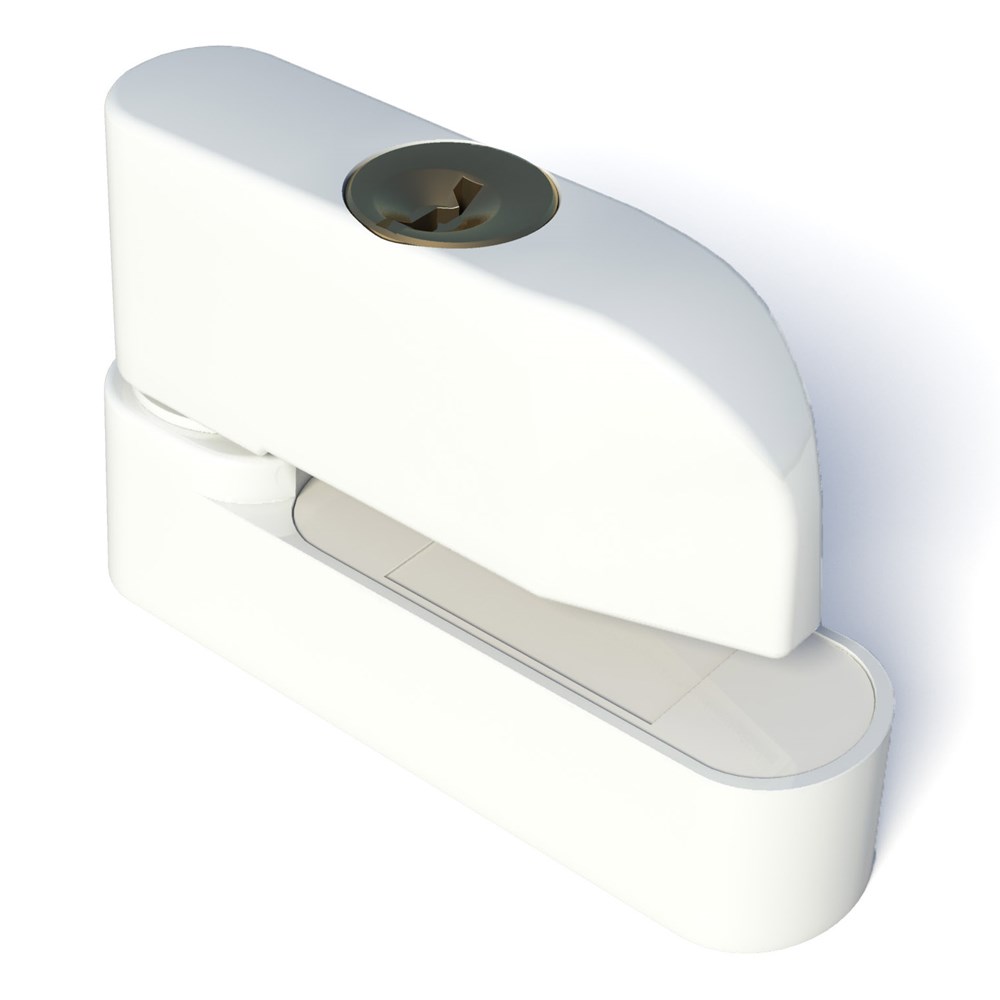 Secu Raamgrendel 832 Afsluitbaar Wit OUTLET
