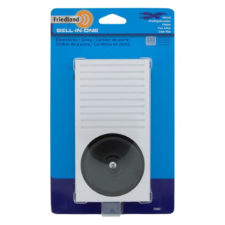 Honeywell Home deurbel gong Bell-In-One 8V 80dB - Friedland wit (D902) OUTLET - Afbeelding 2