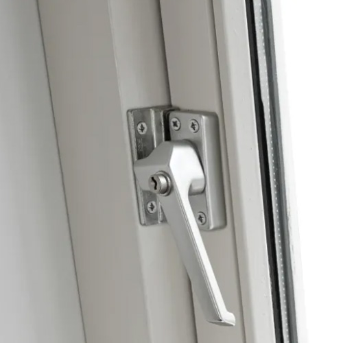 Veiligheids raamsluiting 3319 Rechtsdraaiend Opbouwsluitkom Aluminium - Afbeelding 3