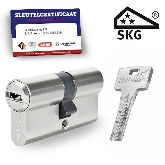 9x gelijksluitende cilindersloten Pfaffenhain Bravus SKG3 - Afbeelding 2