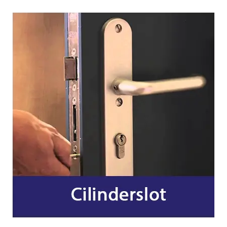 Deur met een cilinderslot