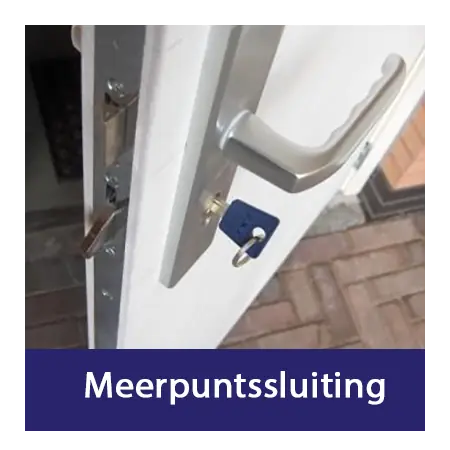 Deur met een meerpuntssluiting